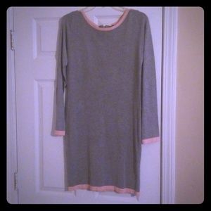 Grey sweater dress